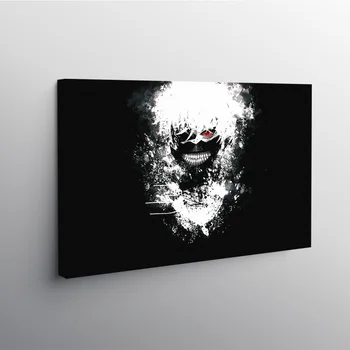 

Prints Tokyo Ghoul Ken Kaneki Anime Poster Canvas Painting Wall Art Decor Living Room Bedroom Study Home Decoration Frame Gift