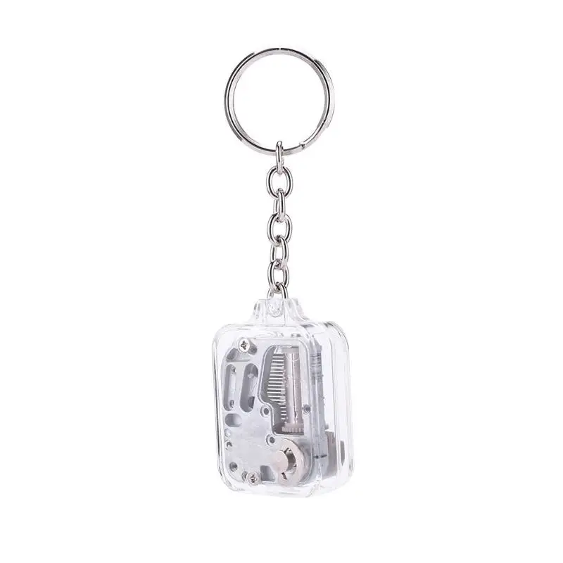 Дети DIY движение музыкальной шкатулки брелок Handy Crank музыкальные подарки на день рождения игрушка брелок музыкальный набор движений подарки на день рождения