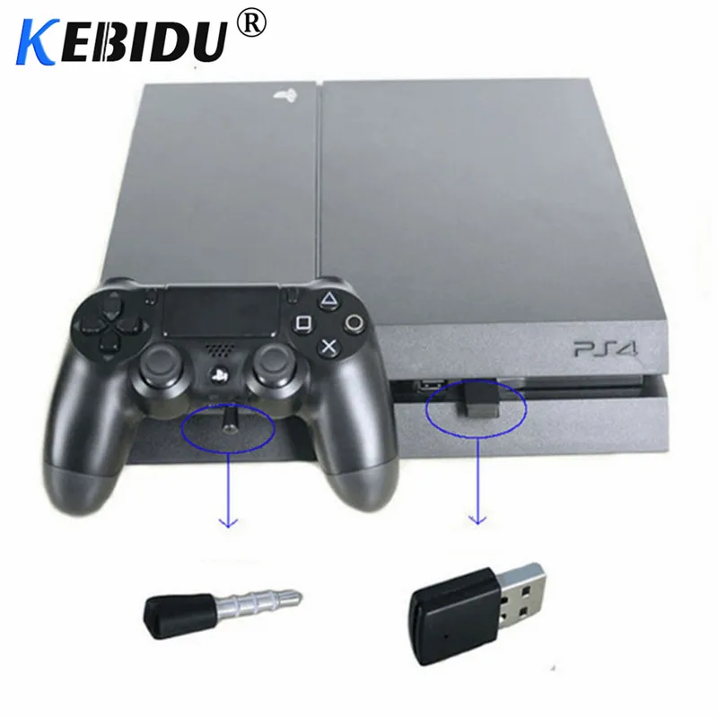 Kebidumei 3,5 мм Bluetooth 4,0 EDR usb-адаптер USB адаптер для PS4 Стабильная производительность Bluetooth наушники