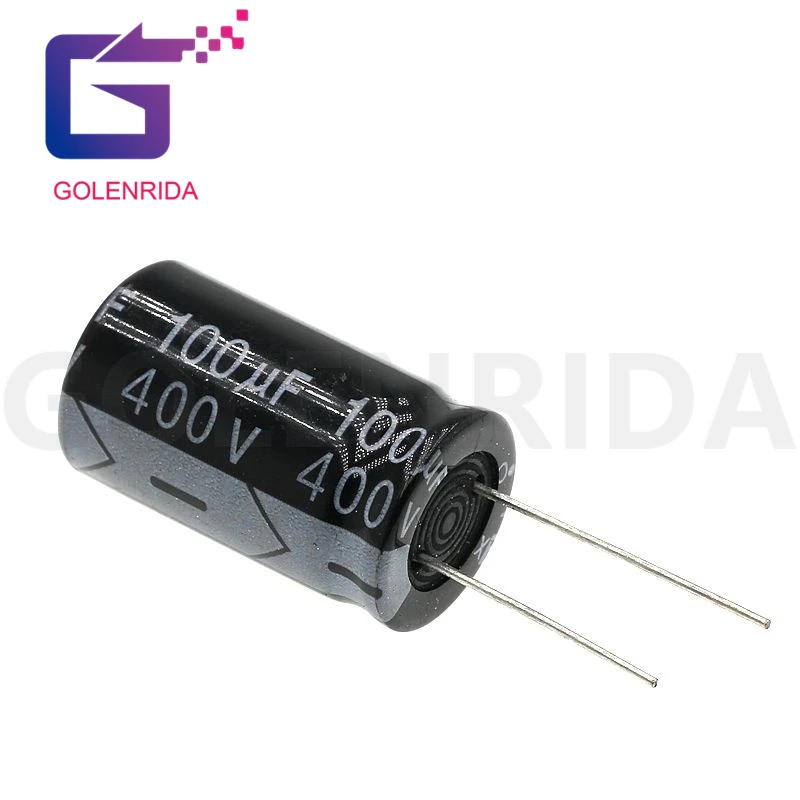 2PCS Electrolytic capacitor 400V100uF 18*30mm aluminum electrolytic 100uf 400v | Электронные компоненты и