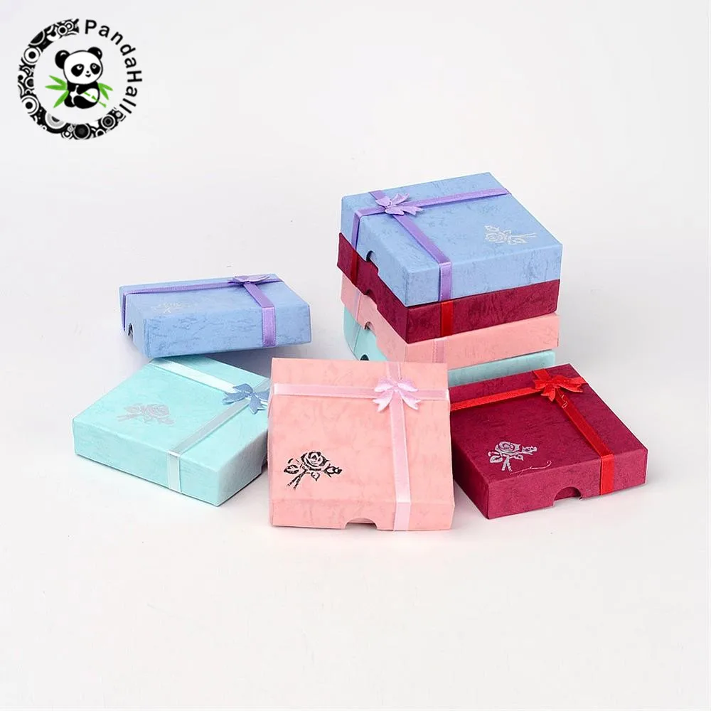 SKHAOVS 4 Petites Boîtes Cadeaux, 7,5 X 7,5 X 3,5 Cm, Boîte Cadeau à