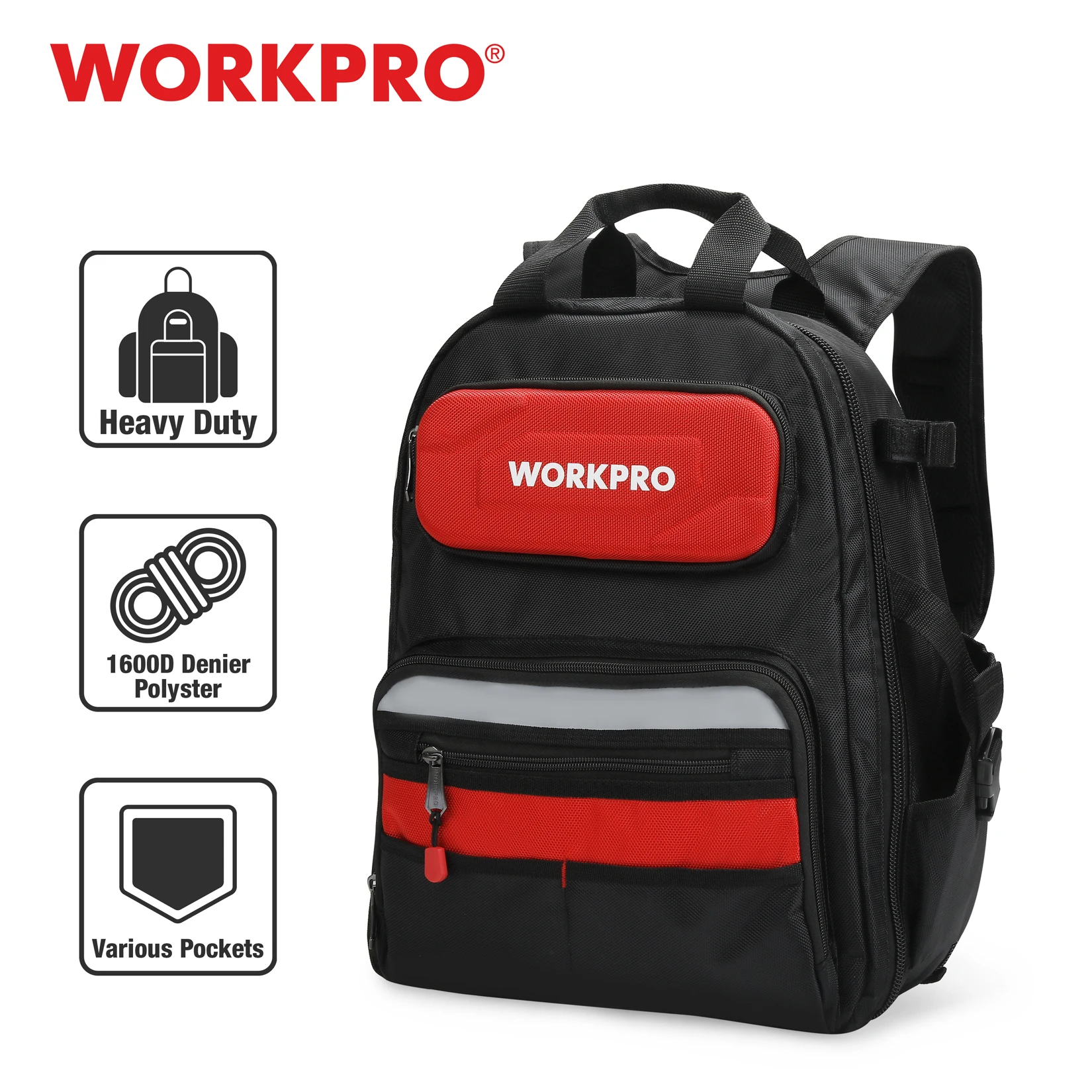 WORKPRO 2021 новая сумка для инструмента 17 ''рюкзак Водонепроницаемый организатор