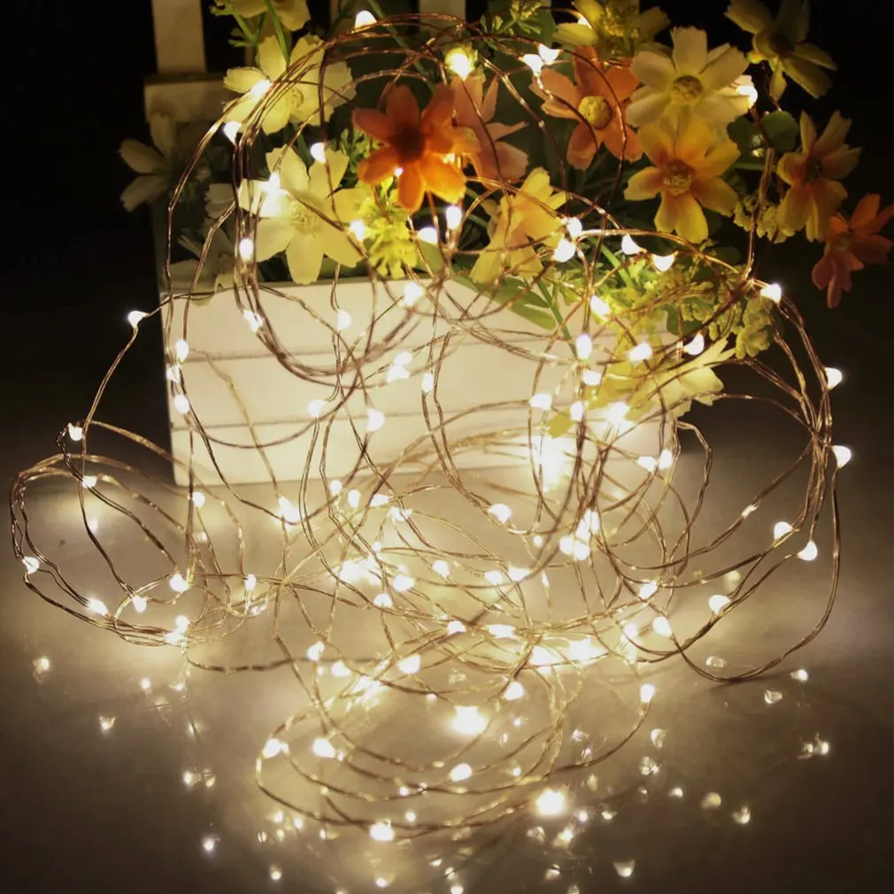 LED 33ft 10m Remote Control String Lights Copper Wire Flexible Outdoor Lights for Christmas Wedding Decoration 2