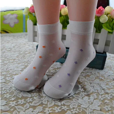

30 Pairs of Dress Socks Children Summer Thin Section Girls Short Stockings BOY'S Paired Socks Baby White Crystal Short Socks