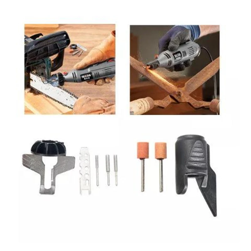

HILDA Chain Saw Sharpening Attachment Sharpener Guide Drill Adapter with Garden Tool for Dremel drill Rotary accessories