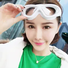 Очки для мужчин и женщин, большая коробка, гальваническое покрытие, гладкое стекло/рецепт, очки для плавания, водонепроницаемые, противотуманные, для дайвинга, плавательные очки e