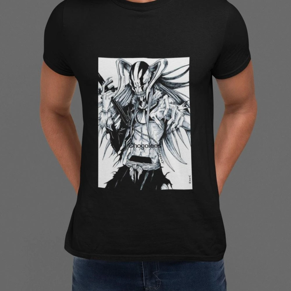 Блич Куросаки Ичиго Васто Lorde футболка Bankai Ichigo аниме с короткими рукавами Harajuku