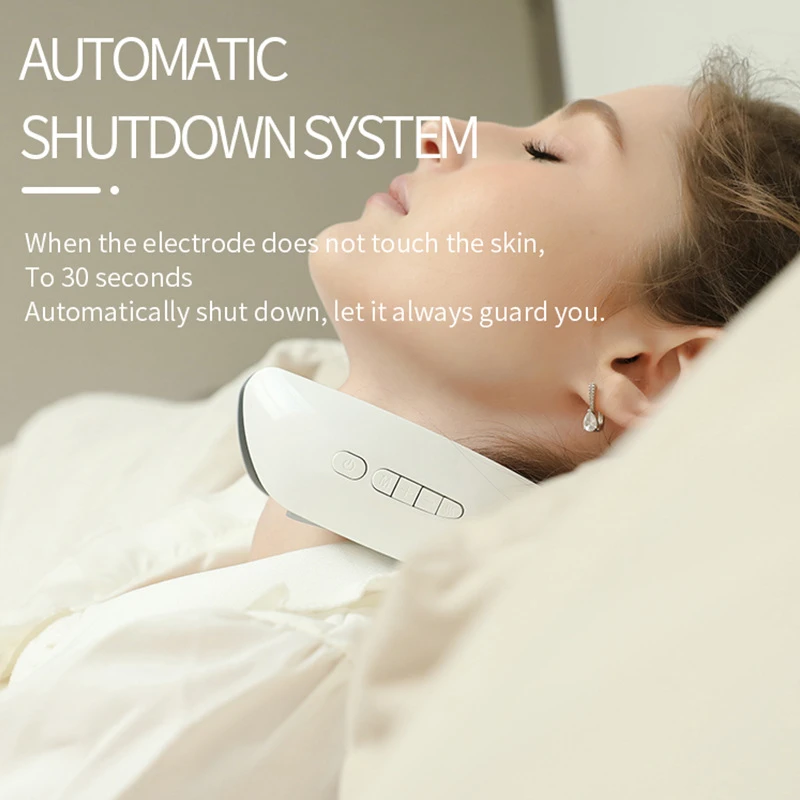Electric Neck Massager Pulse Back Massager Far Infrared Heating Power Control Pain Relief Health Care Relaxation Tool Machine Electric Neck Massager Pulse Back Massager Far Infrared Heating Power Control Pain Relief Health Care Relaxation Tool Machine