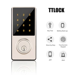 Ospon ttlock wifi bluetooth internet controle remoto inteligente deadbolt fechadura da porta