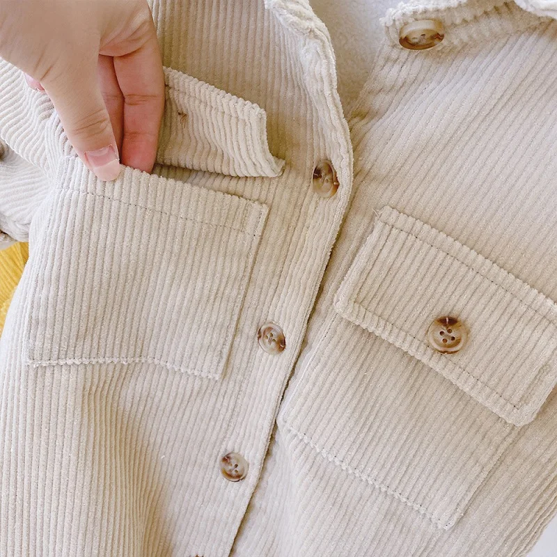 best Baby Bodysuits Newborn Baby Girl Boy Thick Corduroy Jumpsuit Long Sleeve Winter Infant Toddler Warm Fleece Romper Outfit Baby Clothes 0-2Y black baby bodysuits	