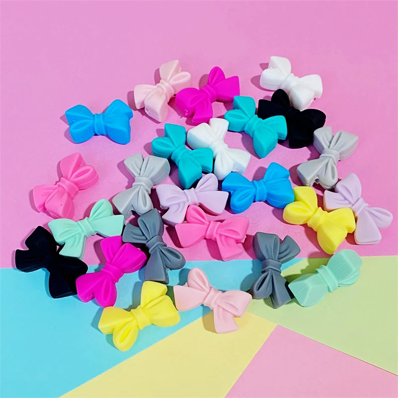 BPA Free Butterfly Shape Silicone Beads 10pcs for Pacifier Clips Baby Toys Baby Teether DIY Making Necklace teething toys silicone teething toys baby teething toys silicone beads silicone teething beads