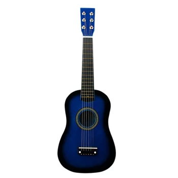 

23 Inch Folk Acoustic Guitar Beginner Music Instrument 6-String Guitar (Blue)