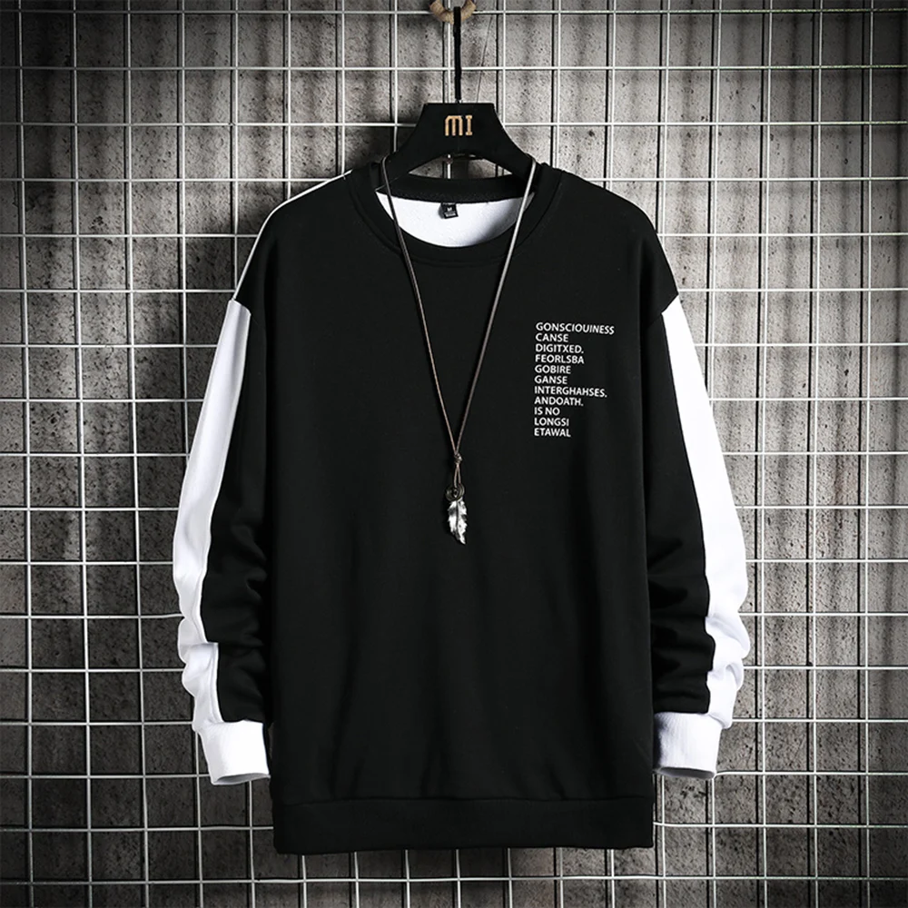 21 New Arrival Spring Autumn Crewneck Sweatshirt Hip Hop Colorblock Side Stripe O Neck Shirt Fashion Clothing Men Skateboard Hoodies Sweatshirts Aliexpress