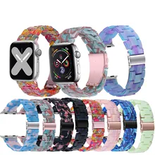 Pasek do zegarka Apple 3 4 5 inteligentny pasek do zegarka Apple nowa żywica metalowa opaska luksusowa bransoletka Apple fajne akcesoria do zegarka Apple tanie tanio Microwear CN (pochodzenie) Adult