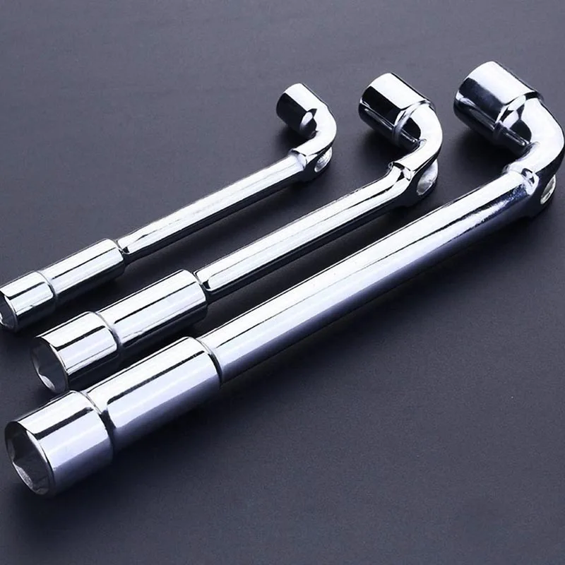 

L Style 6-8mm Socket Wrench Stainless Steel Double Head Hex Wrench Socket Screwdriver Wrenches Hex Spanner Repair Tool
