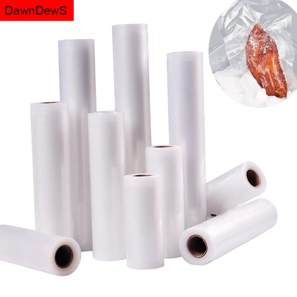 

12/15/20*500cm Vacuum Bags For Vacuum Food Sealer Saver Bag Keep Fresh Food Storage Bags Wrapper Home Kitchen Packaging Tool