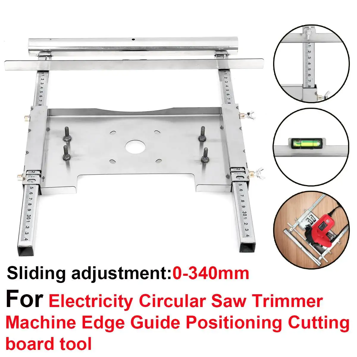 ￡27.00 4 Inch Multifunction Electricity Circular Saw Trimmer Machine Edge Guide
