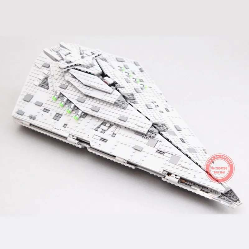 

New 1457PCS First Order Star Destroyer Costruzion Fit Legoings Star Wars Fighter 75190 Model Building Blocks Bricks Toy Birthday