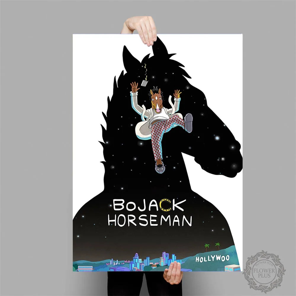 Постер Bojack Horseman, сериал, анимационные постеры и принты, настенная художественная картина, холст для детской комнаты, домашний декор - Цвет: 20