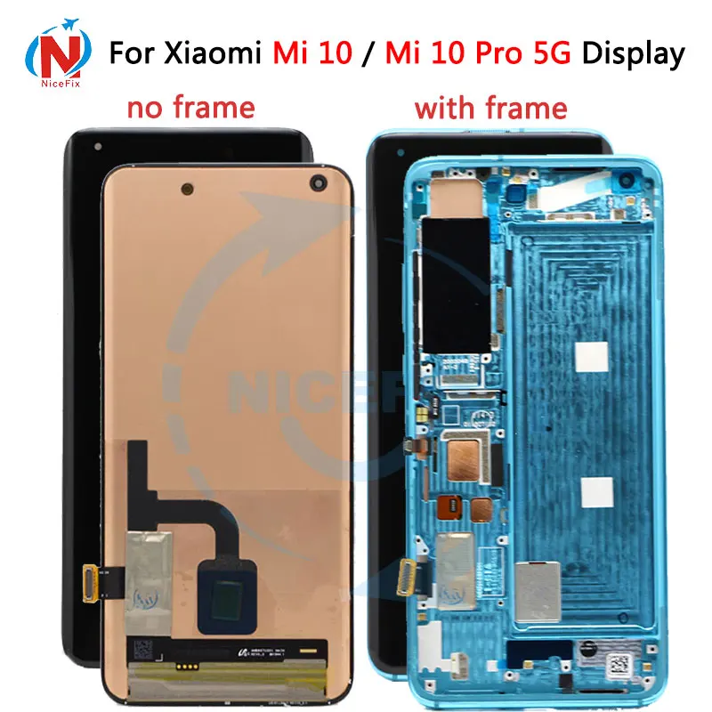 AMOLED lcd Untuk Xiaomi Mi 10 pro 5G 