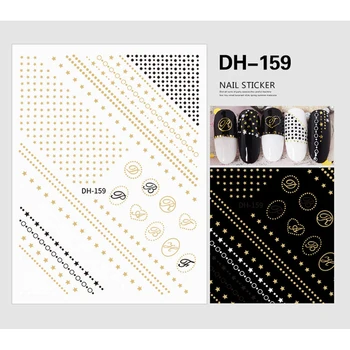 

10PCS nail sticker brand logo 3D luxury brand hot stamping nail stickers nail decorations ネイルシール　ブランドNail accessories