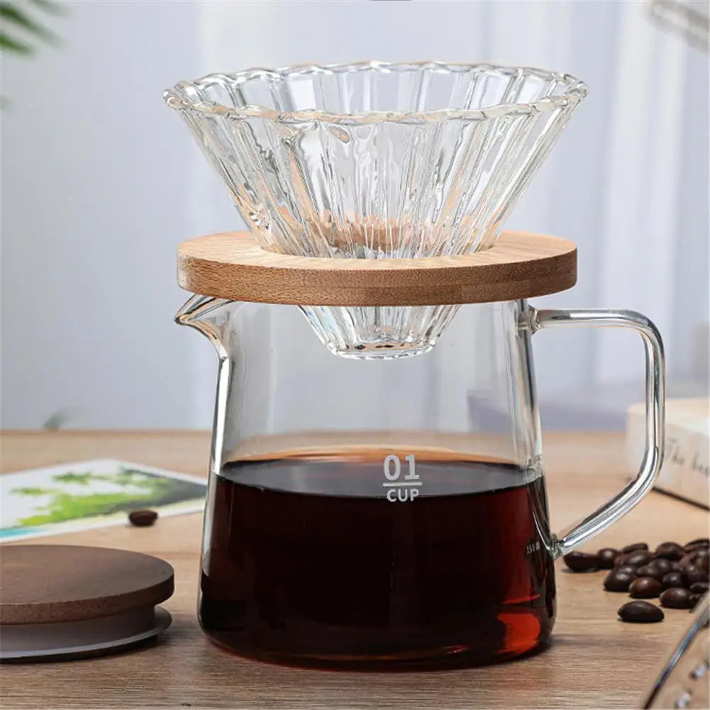 300/500ML Heat Resistant Durable Glass Teapot Bottle Cup for Blooming Tea Herbal Coffee With filter | Дом и сад