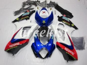 

New ABS Motorcycle Full Fairings Kit Fit For SUZUKI GSX-R1000 GSXR1000 2007 2008 07 08 K7 body set Blue White