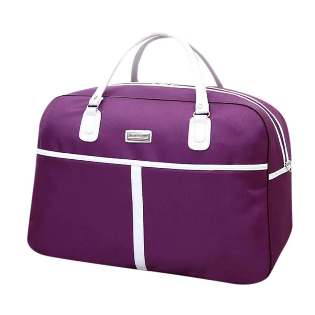 OCARDIAN, новинка, Женская Высококачественная Складная модная дорожная сумка, Оксфорд, ручная дорожная сумка для переноски, Мужская модная вместительная сумка - Цвет: Purple M
