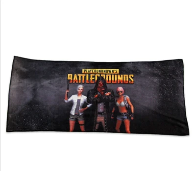 03 Аниме игра PLAYERUNKNOWN'S BATTLEGROUNDS полотенце с длинным принтом Новое спортивное полотенце банное полотенце мягкое и банное полотенце подарки - Цвет: 03
