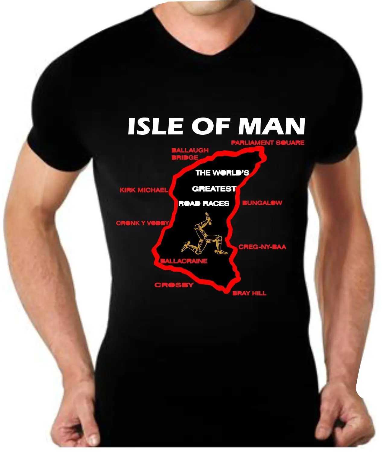 Футболка Maglia Moto туристический трофей Isle Of Man TT Maglietta | Мужская одежда