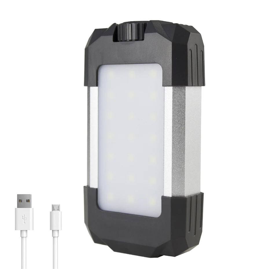 

Portable Lighting 15W USB Rechargeable Power Bank Light 6000mAh Dimmable IP5X Waterproof 500lumen Camping LED Lantern Tent Light