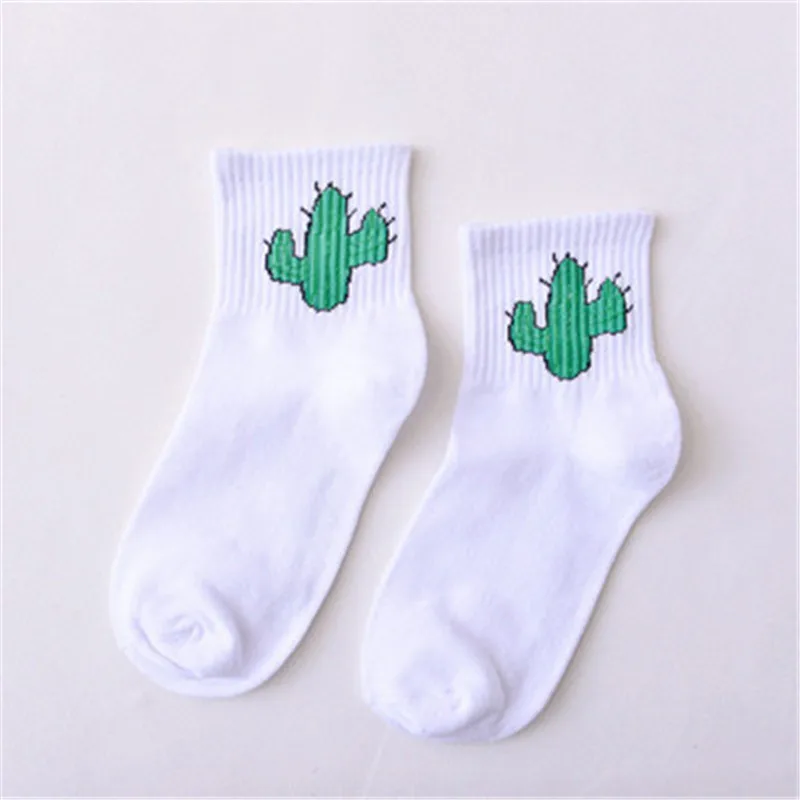Summer-Ladies-Short-Socks-Korea-Japanese-Cotton-Flame-Harajuku-Socks-Girl-Cartoon-Cactus-Gun-Funny-Female(18)