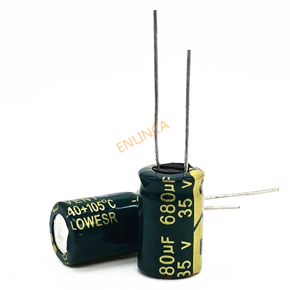 

35V 680UF 10*15 high frequency low impedance aluminum electrolytic capacitor 680uf 35v 20%