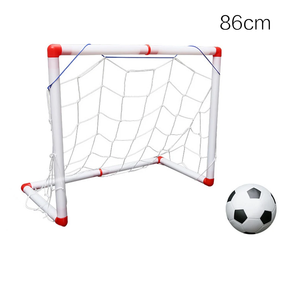 Детская сетка для футбола, практичная, прочная, белый пластиковый мяч, спортивный вратарь, открытая сетка для футбольного мяча, футбольные ворота - Цвет: 86cm
