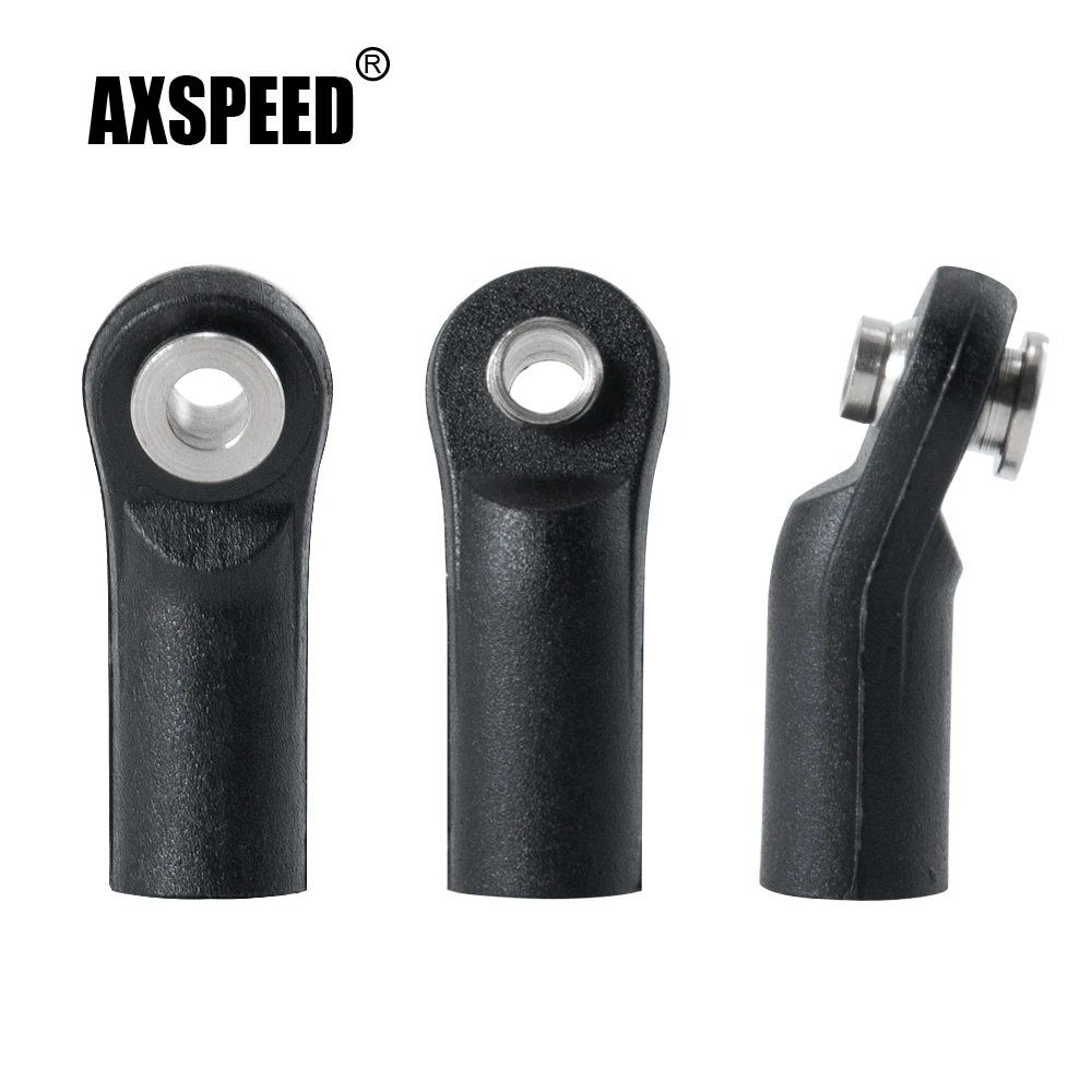 

AXSPEED 10Pcs Plastic Linkage M4 Link Rod End Width Balls Joint Head Right-Hand Thread for 1/10 RC Crawler Car Parts
