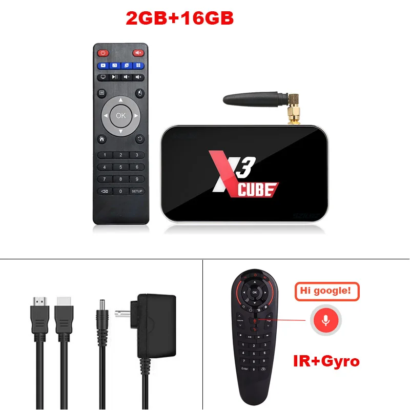 2GB16GB Add G30 X3 PRO X3 cube Android9.0 ТВ-приставка Amlogic S905X3 DDR4 2 ГБ 16 ГБ 4 ГБ 32 ГБ 2,4G и 5G WiFi 1000LAN телеприставка Bluetooth 4K медиаплеер - Цвет: 2GB16GB Add G30