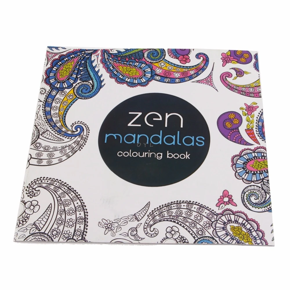 

1 PCS 12Pages Mandalas Flower Coloring Book For Children Adult Relieve Stress Kill Time Graffiti Painting Drawing Art Book