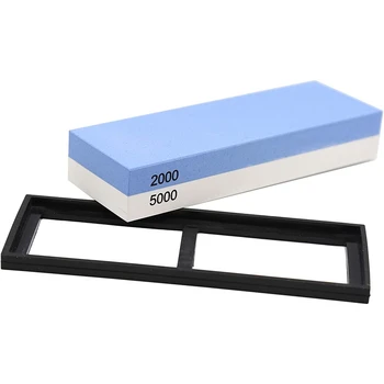 

Whetstone 2000 5000-Knife Sharpening Stone Best Knife Sharpening Kit with Angle Guide,Flattening Stone Leather Strop