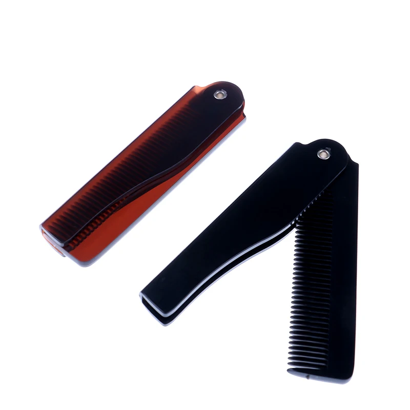 1 Pcs Mens Womens Beauty Handmade Folding Pocket Clip Hair Moustache Beard Comb