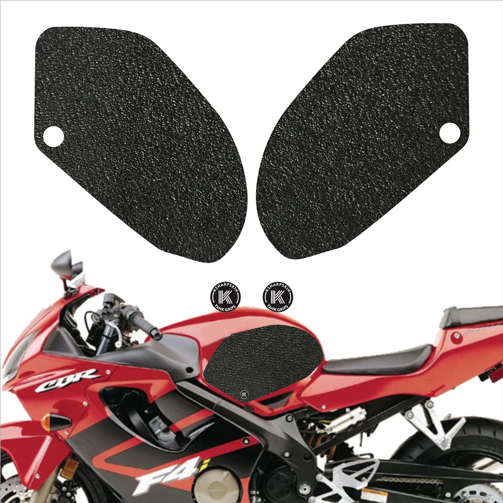 Motorcycle Tank Pad Protector Sticker Decal Knee Grip Traction Side Non-slip stickers For HONDA 01-06 CBR600F4i 02-13 VFR800 | Автомобили