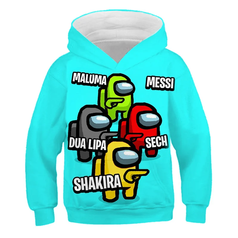 

New Video Game Between Us Cartoon Hoodie 4-14 Years Old Boys Girls Sweatshirts Popular Games Anime Sweatshirts