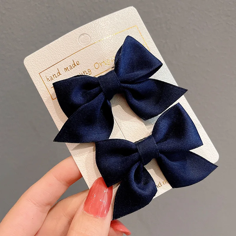2PCS/onePair Bow Headgear Cute Sweet Little Girl Hair Accessories Summer Girls Net Red Clips Baby Hairpins Children Hair Clips 2PCS/onePair Bow Headgear Cute Sweet Little Girl Hair Accessories Summer Girls Net Red Clips Baby Hairpins Children Hair Clips