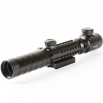 

Tactical Riflescope 3-9x32 EG Three-sided Rail Red Green Illuminated Optic Sight Sniper Hunting Scopes Fits 11mm 20mm Rail Mount