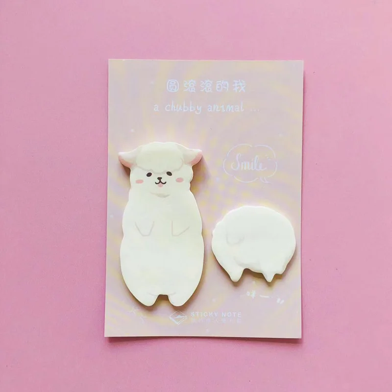 1X Kawaii Panda Puppy Альпака блокнот Липкие заметки школьные канцелярские принадлежности