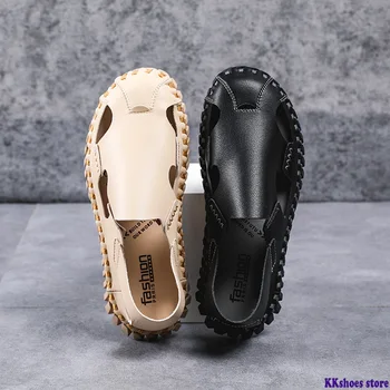 

Men's Sandals Summer Men Roman Sandals Comfortable Men Shoes Sandals Sandalias Hombre Big Size 45 Soft Outdoor New Dropshipping