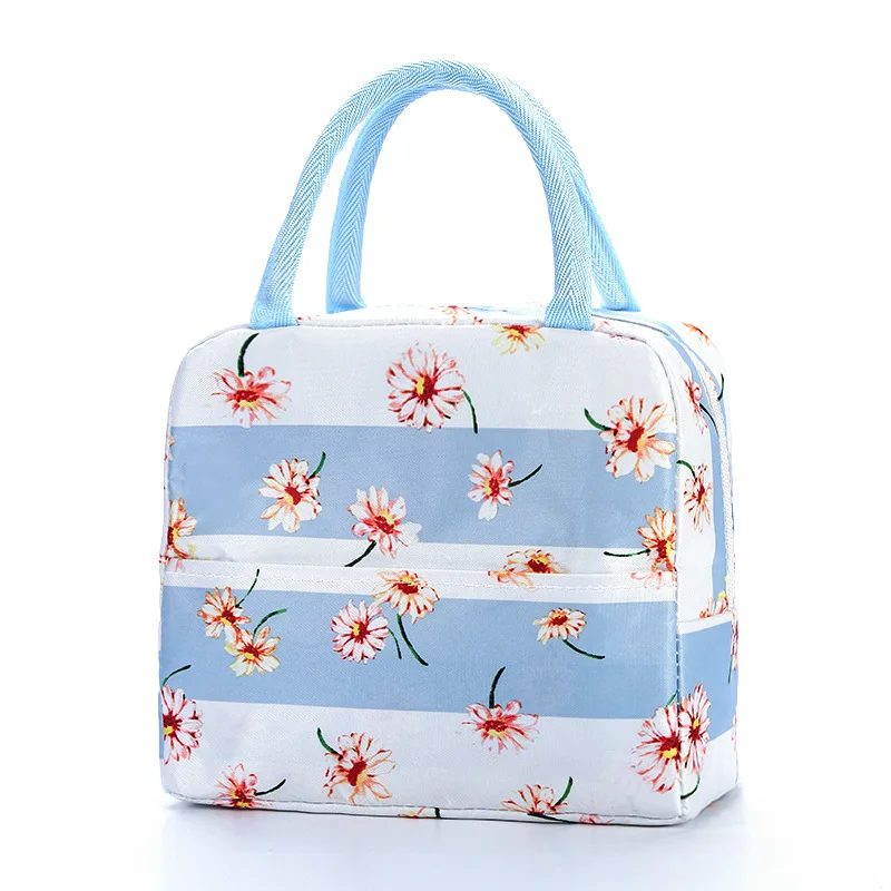 ETya женская сумка для обеда с цветочным рисунком, термоизолированная переносная сумка для обеда, сумка для обеда, пикника, контейнер для переноски, сумки для хранения еды