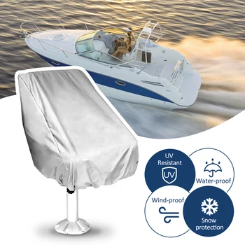 

210D Waterproof Helmsman Elastic Closure Protection Boat Seat Cover Outdoor Folding Fishing Captain Chair Anti Dust Canvas