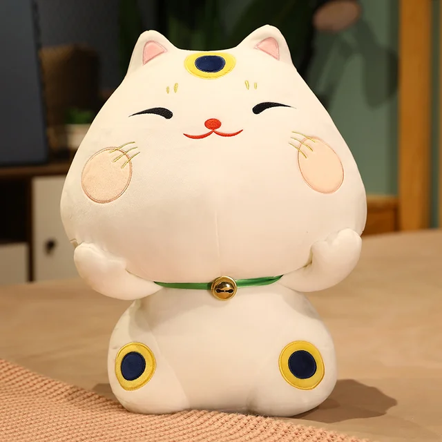 Plush toy animal jumping rabbit bell cat cute creative room decoration office rest nap pillow cushion plush gift doll for kids