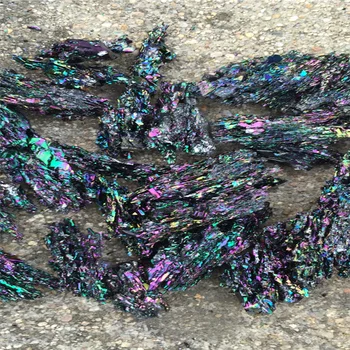 

Natural Colorful Ore Cluster Ornament, Original Stone, Peacock Colorful Specimen Home Furnishing