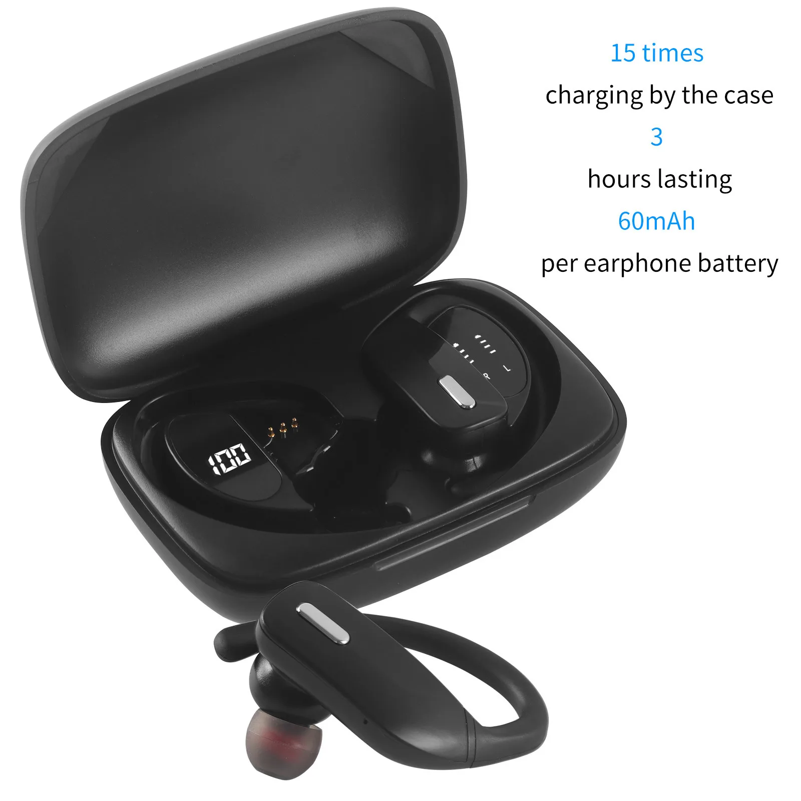 Беспроводная мини-гарнитура Спортивная модная Bluetooth-гарнитура наушники-вкладыши